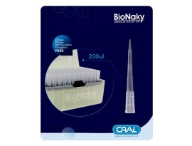 Ponteira PCR Sem Filtro Tipo Gilson 200 Ul Estéril Em Rack - 96 Unid - Bionaky